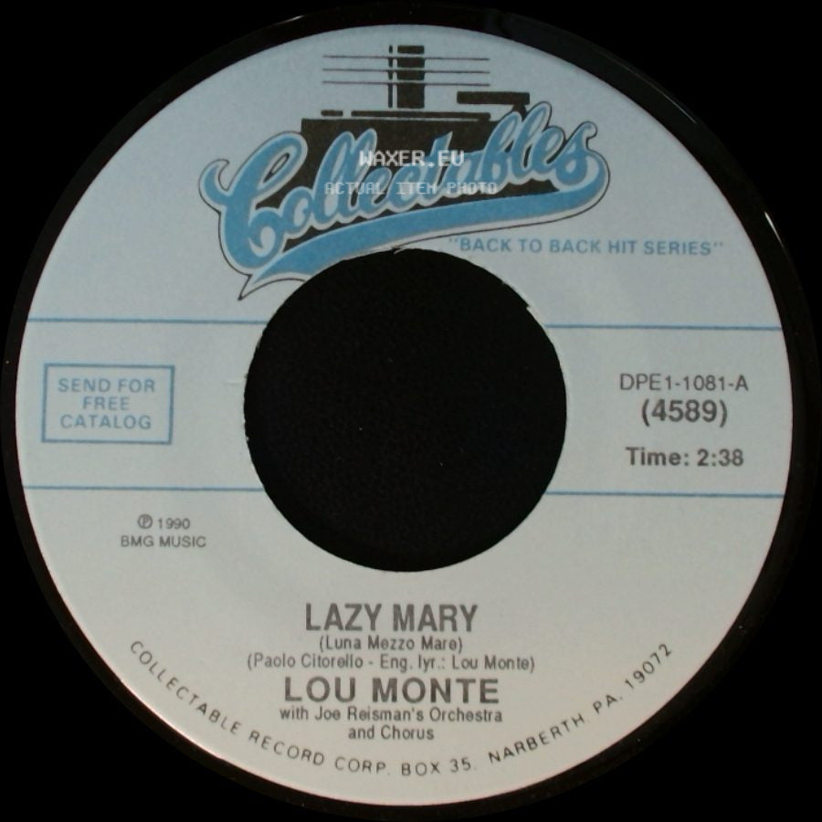 Lou Monte - Lazy Mary / The Sheik Of Araby side A