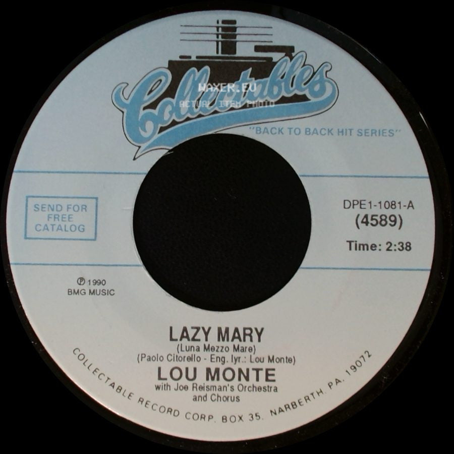 Lou Monte - Lazy Mary / The Sheik Of Araby side A