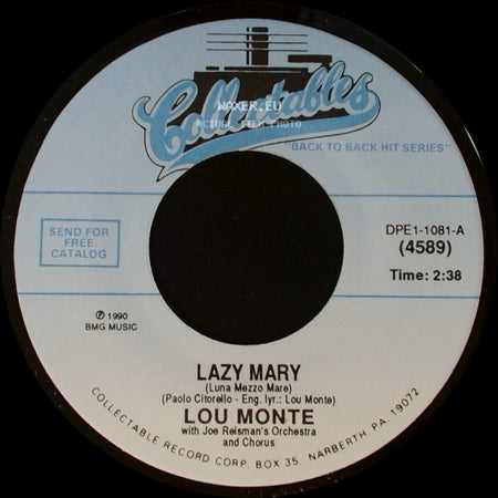 Lou Monte - Lazy Mary / The Sheik Of Araby side A