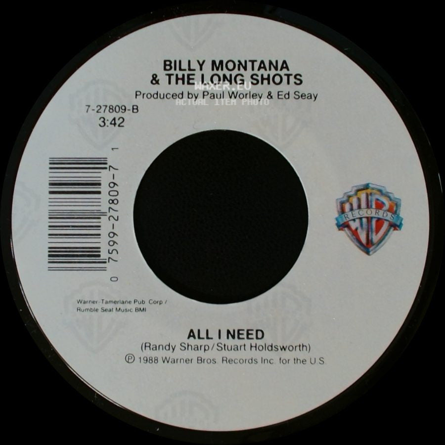 Billy Montana & The Long Shots - Oh Jenny / All I Need side B