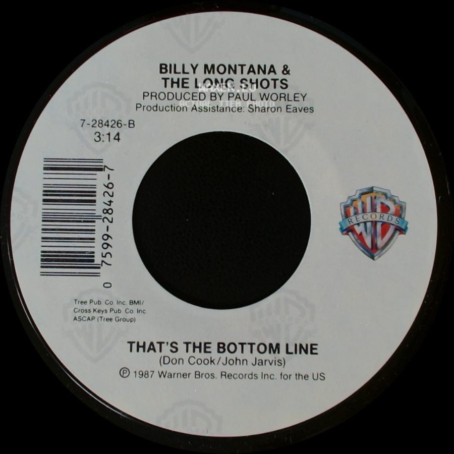 Billy Montana & The Long Shots - Crazy Blue / That's The Bottom Line side B