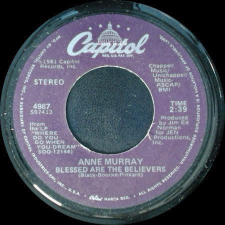 Anne Murray - Blessed Are The Believers / Only Love side A