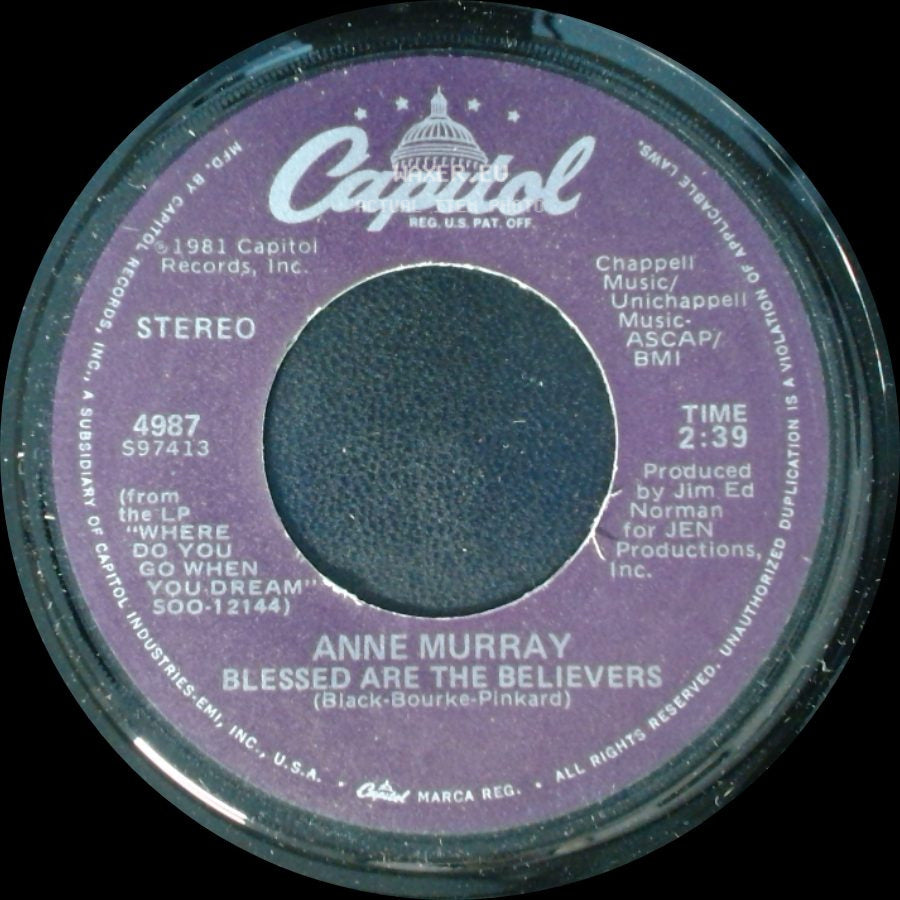 Anne Murray - Blessed Are The Believers / Only Love side A