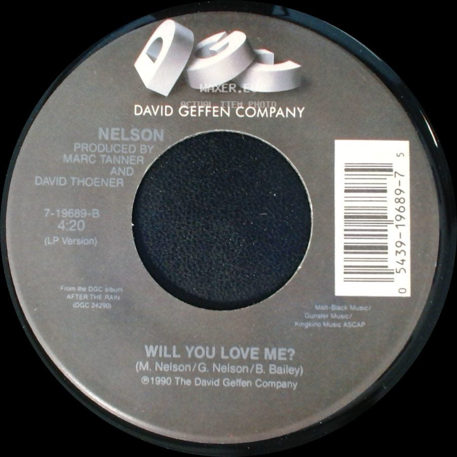 Nelson - (Can't Live Without Your) Love And Affection / Will You Love Me? side B