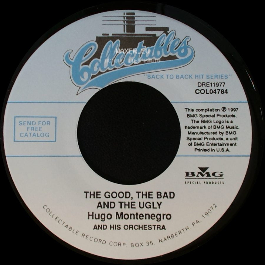 Hugo Montenegro And His Orchestra - For A Few Dollars More / The Good, The Bad And The Ugly side B