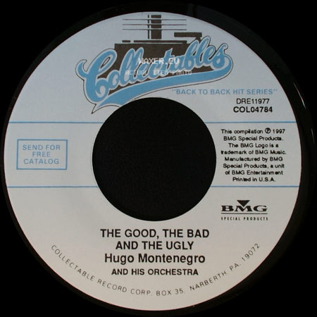 Hugo Montenegro And His Orchestra - For A Few Dollars More / The Good, The Bad And The Ugly side B