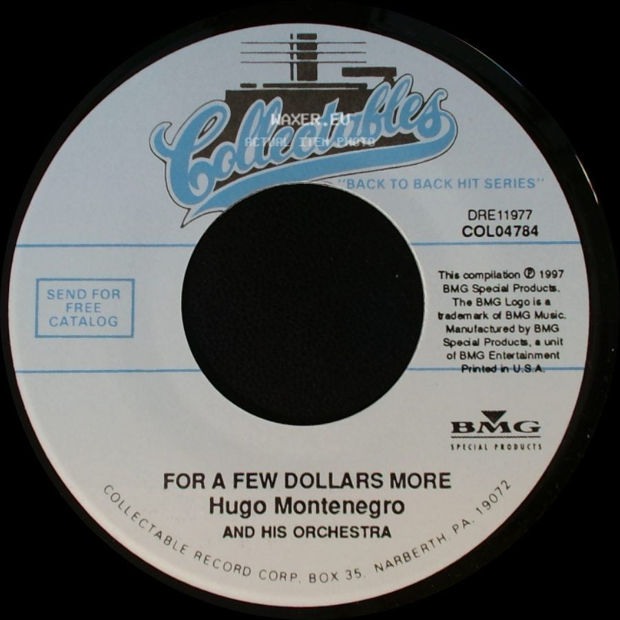 Hugo Montenegro - The Good, The Bad And The Ugly / For A Few Dollars More side B
