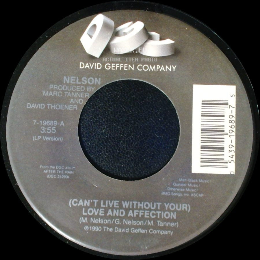 Nelson - (Can't Live Without Your) Love And Affection / Will You Love Me? side A