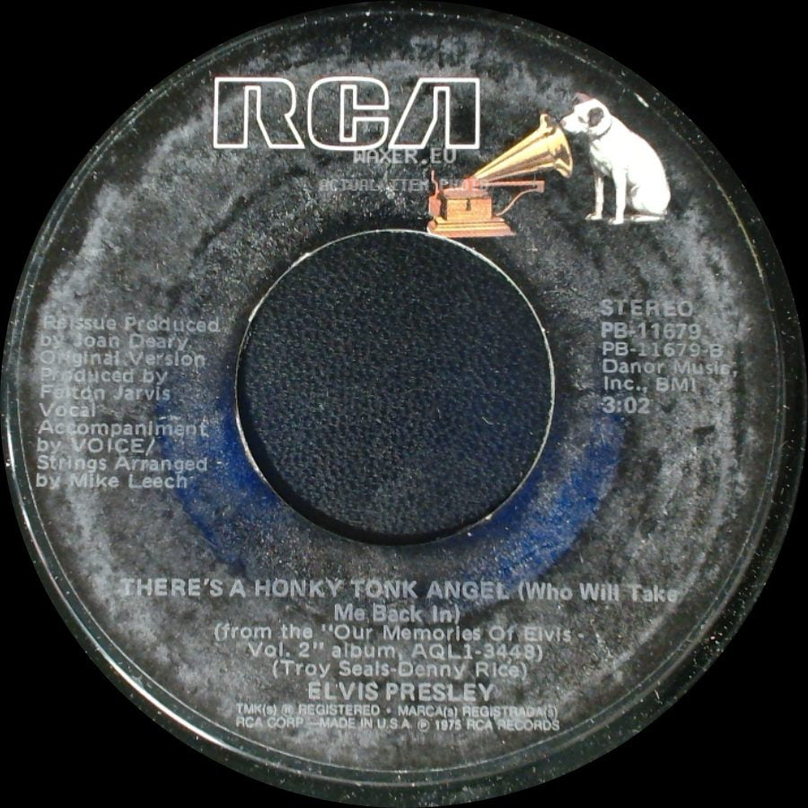 Elvis Presley - There's A Honky Tonk Angel (Who Will Take Me Back In) / I Got A Feelin' In My Body side A