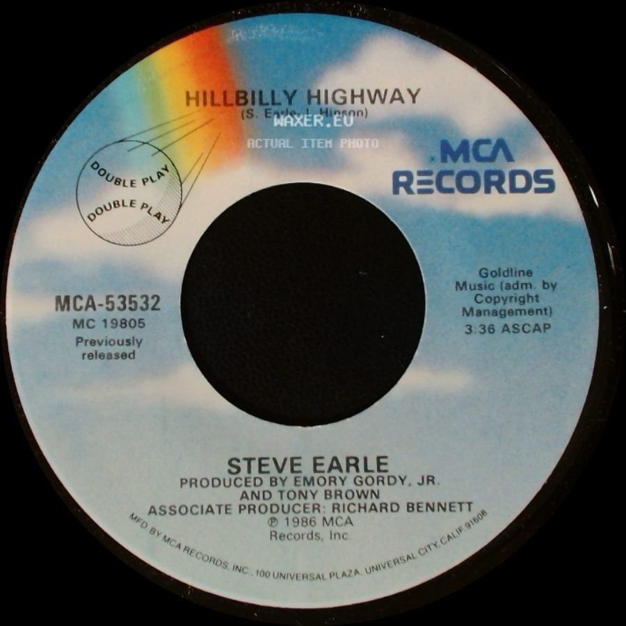 Steve Earle - Guitar Town / Hillbilly Highway side B