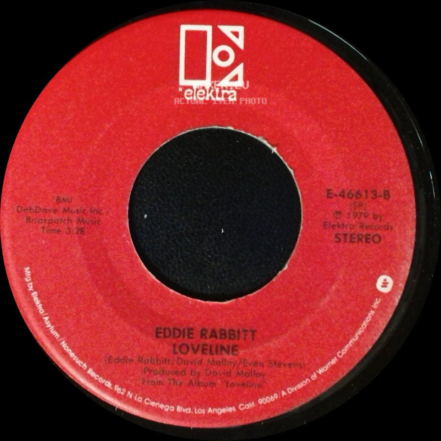 Eddie Rabbitt - Gone Too Far / Loveline side B