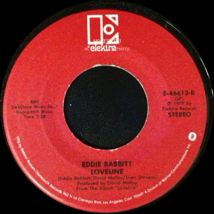 Eddie Rabbitt - Gone Too Far / Loveline side B