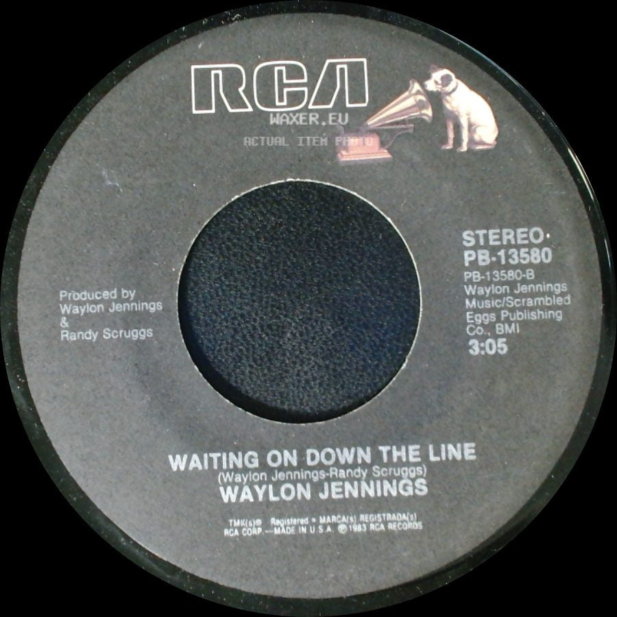 Waylon Jennings / Waylon Jennings & Jerry Reed - Waiting On Down The Line / Hold On, I'm Comin' side A
