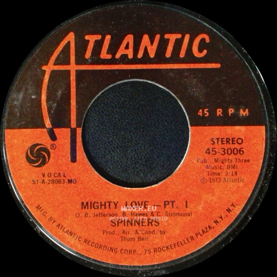 Spinners - Mighty Love - Pt. 1 / Mighty Love - Pt. Ii side A