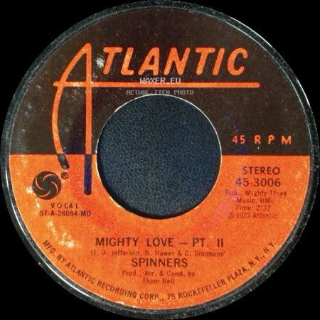 Spinners - Mighty Love - Pt. 1 / Mighty Love - Pt. Ii side B