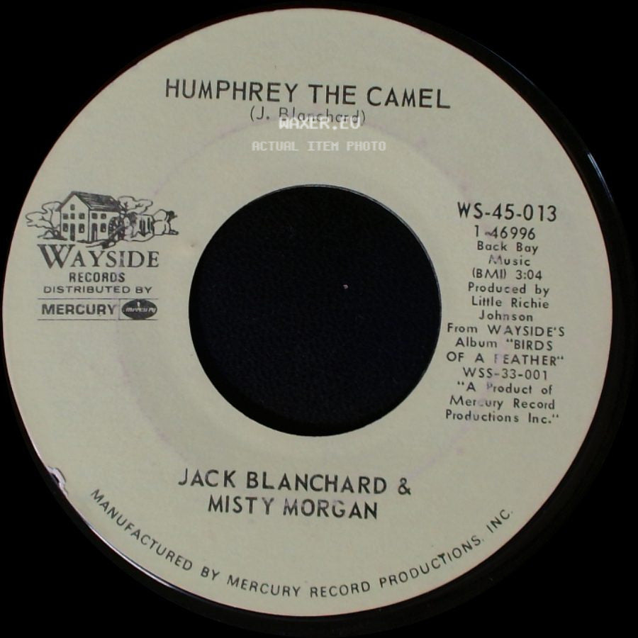 Jack Blanchard & Misty Morgan - A Place In My Mind / Humphrey The Camel side B