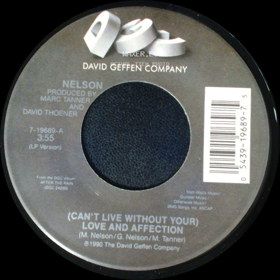 Nelson - (Can't Live Without Your) Love And Affection / Will You Love Me? side A