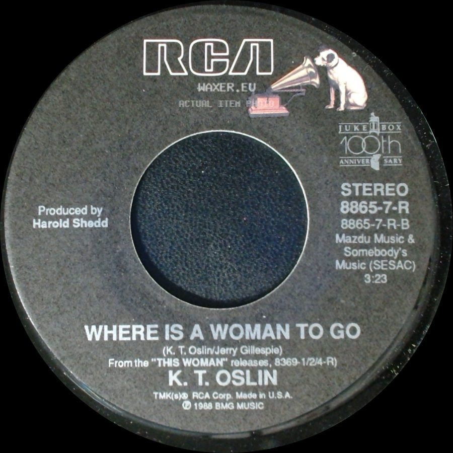 K. T. Oslin - Hey Bobby / Where Is A Woman To Go side B
