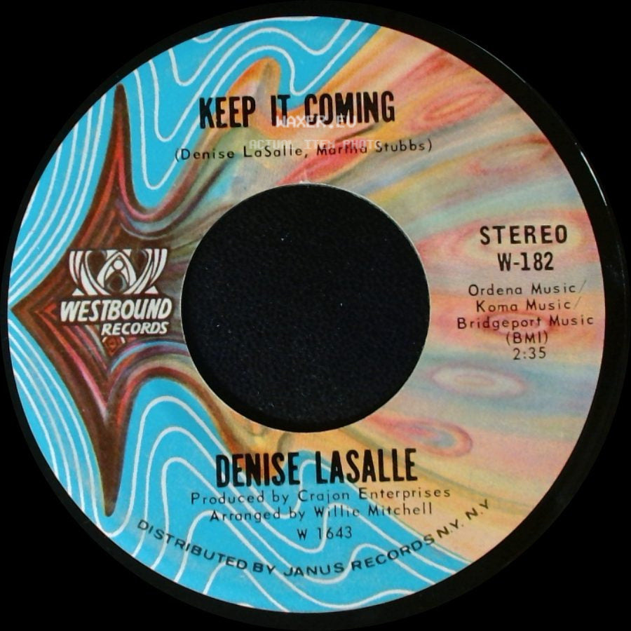 Denise Lasalle - Keep It Coming / Trapped By A Thing Called Love side A