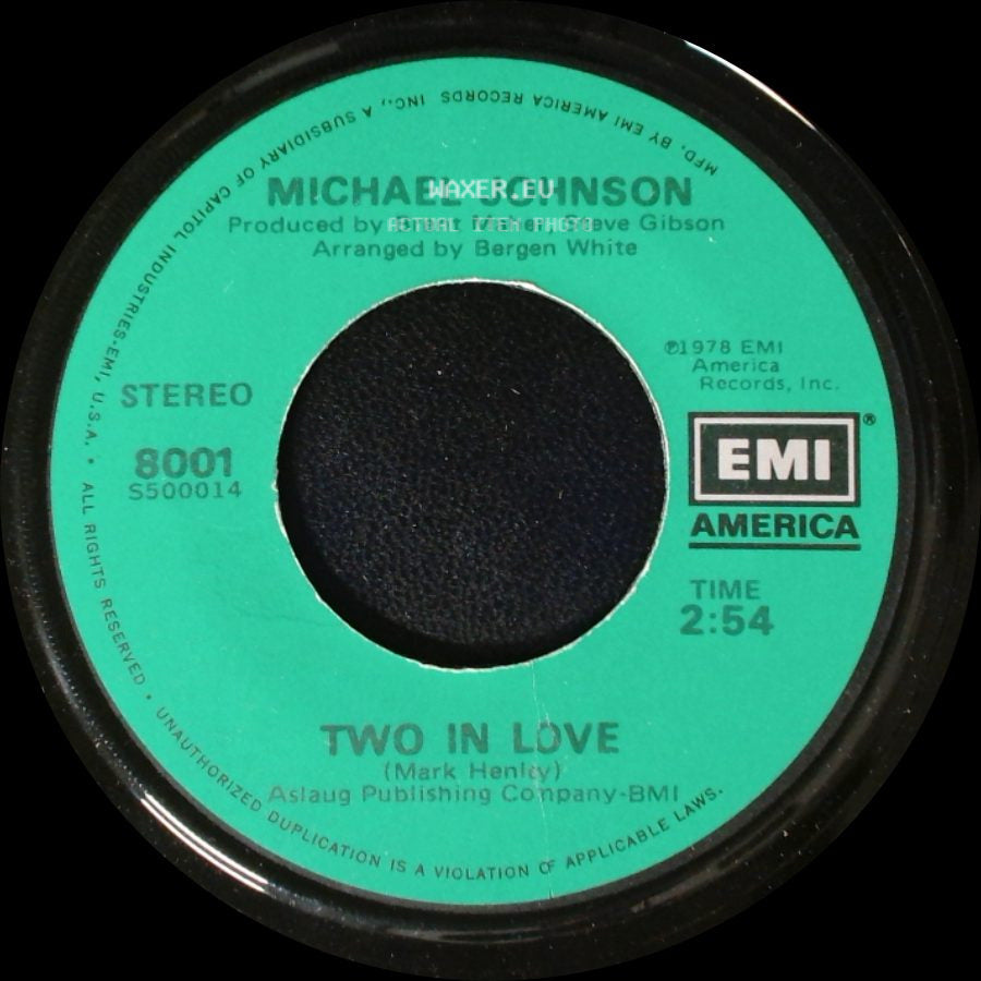 Michael Johnson - Two In Love / Bluer Than Blue side A