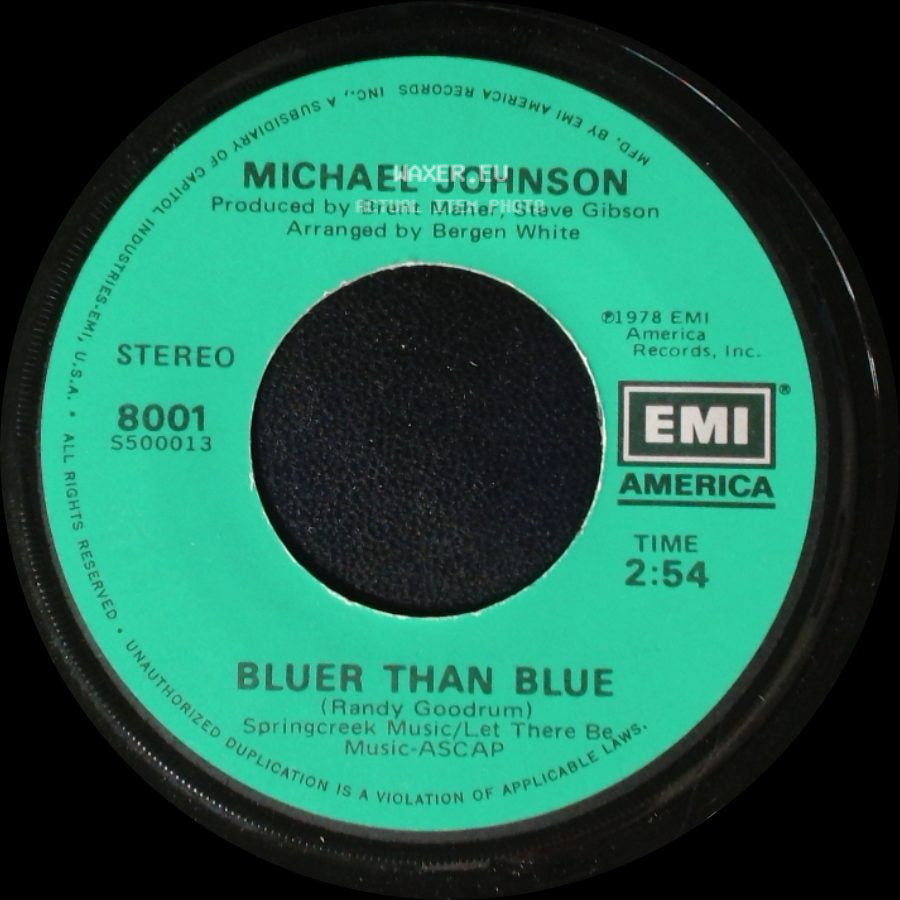 Michael Johnson - Two In Love / Bluer Than Blue side B