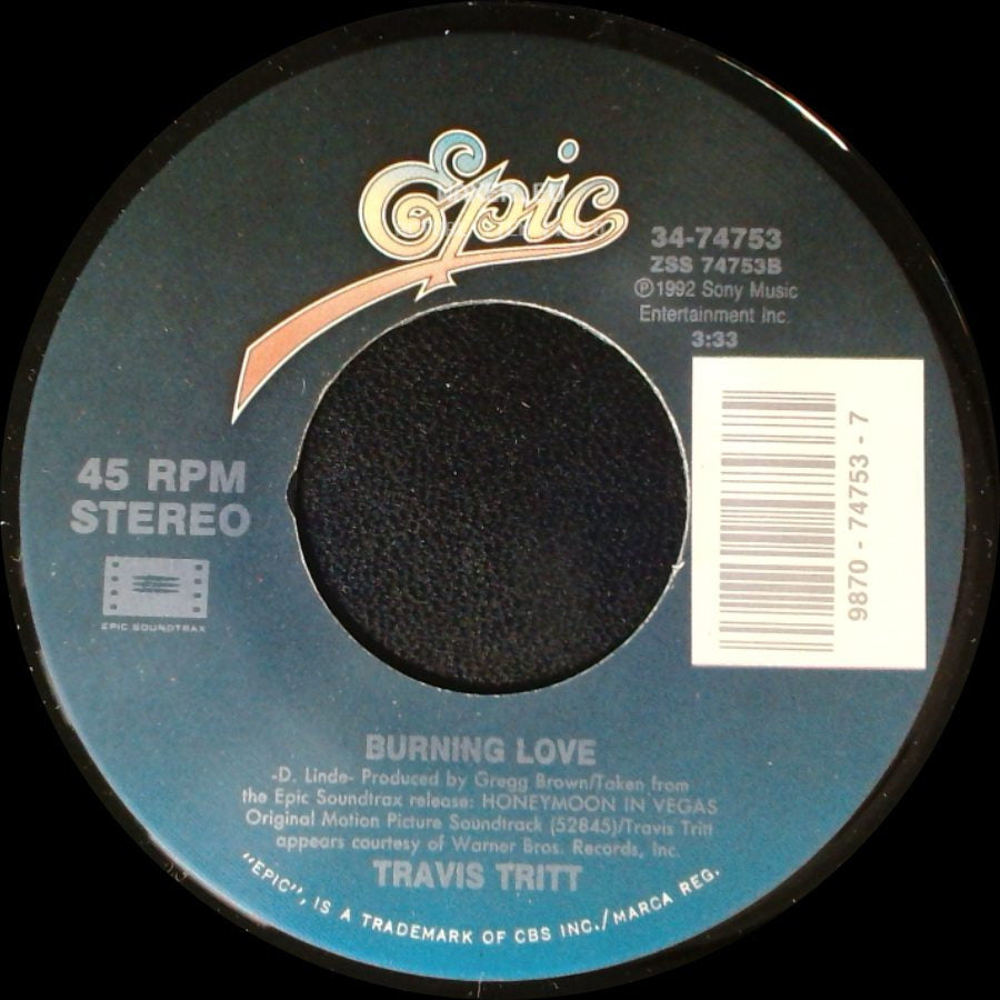 Travis Tritt / Dwight Yoakam - Burning Love / Suspicious Minds (Radio Edit) side A