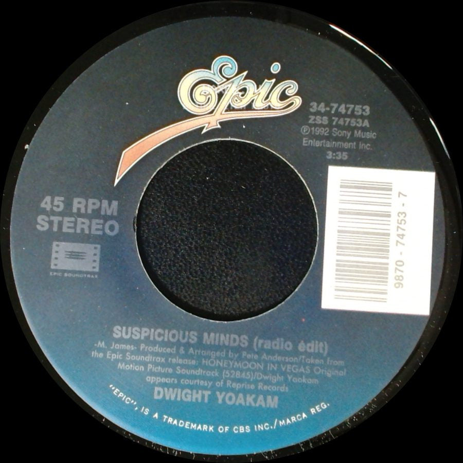 Travis Tritt / Dwight Yoakam - Burning Love / Suspicious Minds (Radio Edit) side B