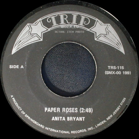 Anita Bryant - Paper Roses (2:49) / In My Little Corner Of The World side A