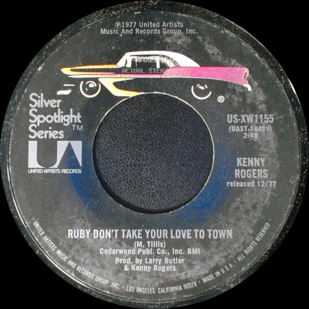 Kenny Rogers - Ruby Don't Take Your Love To Town / Sweet Music Man side A