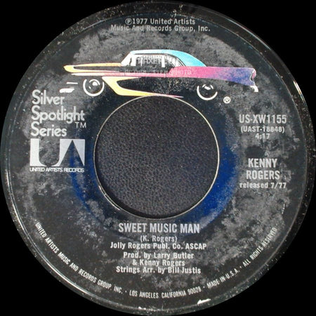 Kenny Rogers - Ruby Don't Take Your Love To Town / Sweet Music Man side B