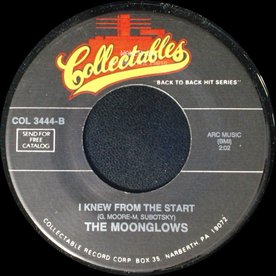 The Moonglows - Please Send Me Someone To Love / I Knew From The Start side B