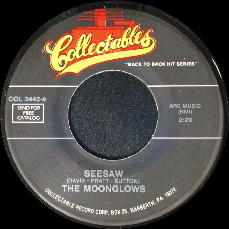 The Moonglows - Seesaw / When I'm With You side A