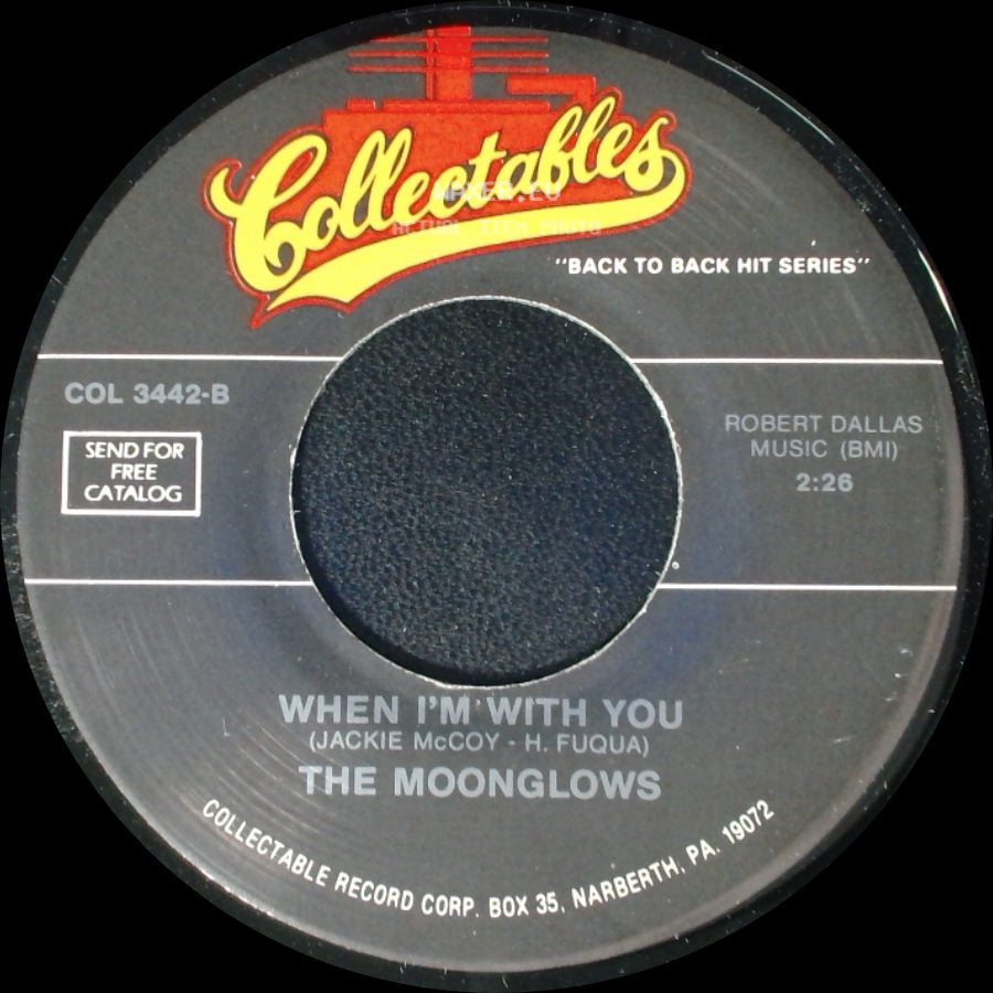The Moonglows - Seesaw / When I'm With You side B