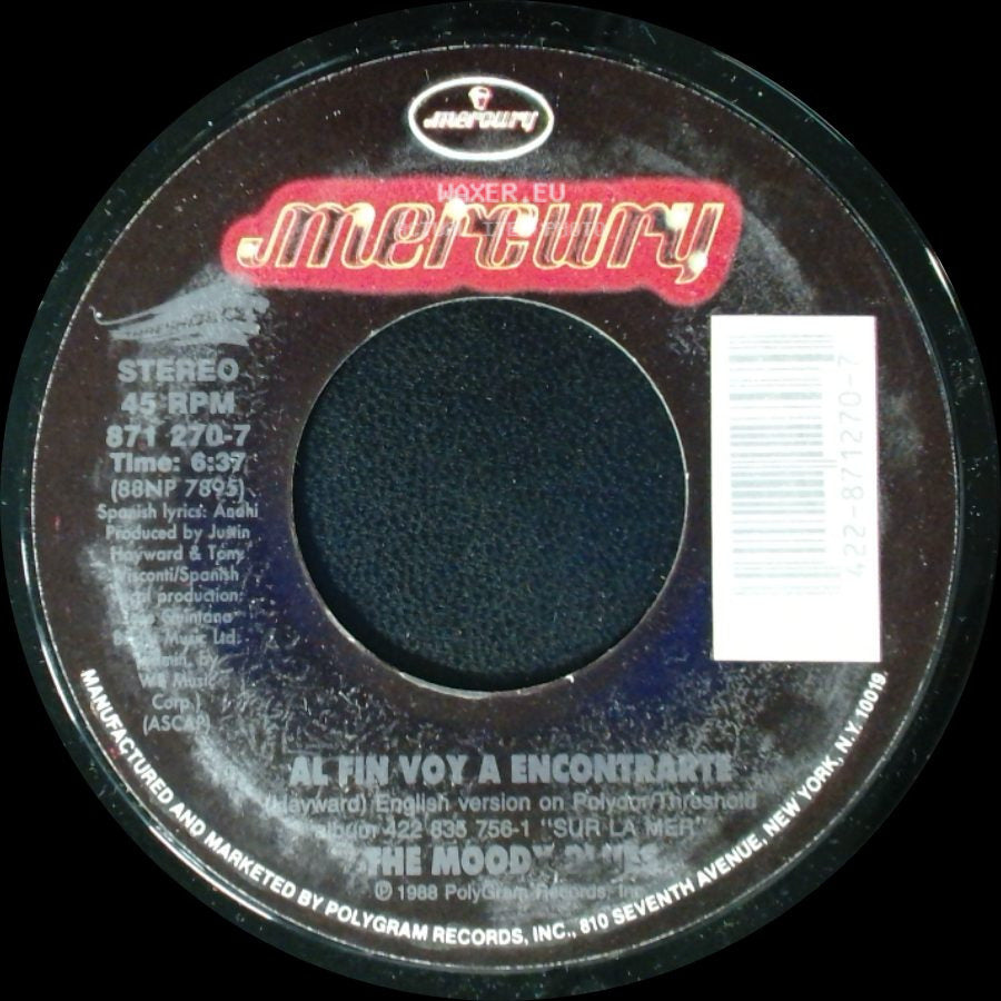 The Moody Blues - Al Fin Voy A Encontrarte / I Know You're Out There Somewhere side A