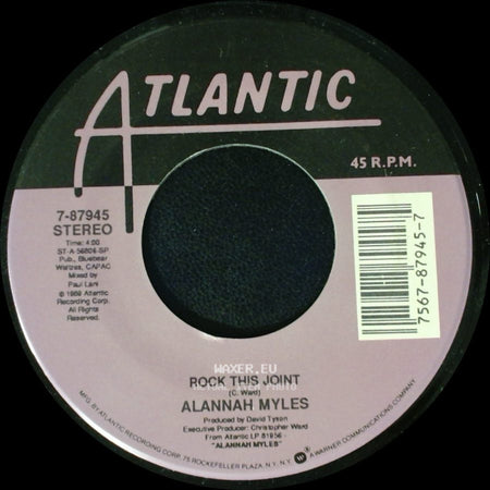Alannah Myles - Rock This Joint / Love Is side A