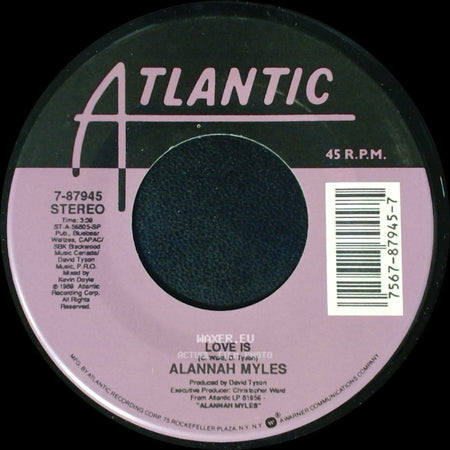 Alannah Myles - Rock This Joint / Love Is side B