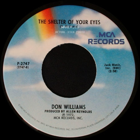 Don Williams - Amanda / The Shelter Of Your Eyes side B