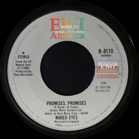 Naked Eyes - Promises, Promises / A Very Hard Act To Follow side A