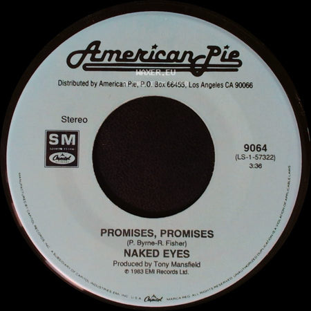 Naked Eyes / Delbert Mcclinton - Promises, Promises / Giving It Up For Your Love side A