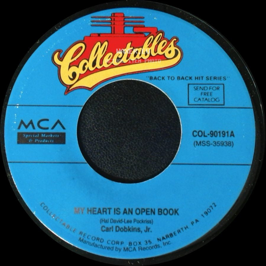Carl Dobkins, Jr. - My Heart Is An Open Book / My Pledge To You side A