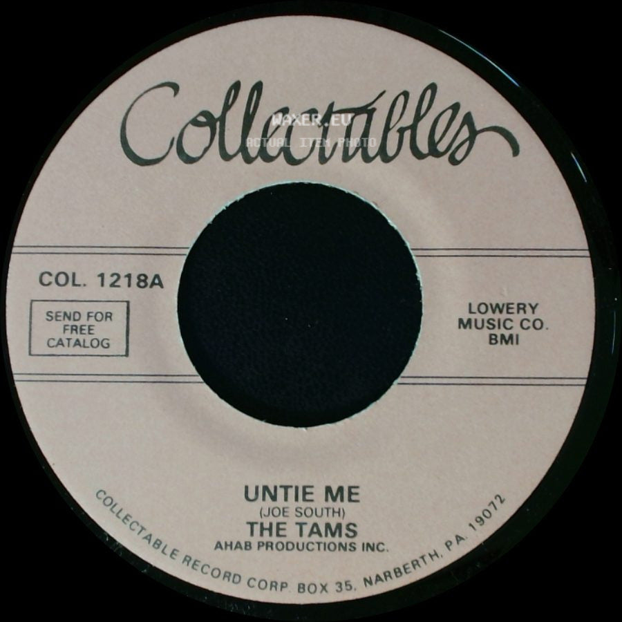 The Tams - Untie Me / Disillusioned side A