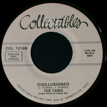 The Tams - Untie Me / Disillusioned side B