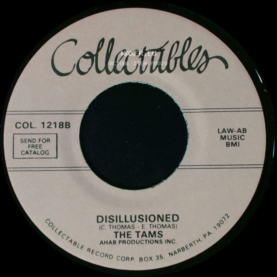 The Tams - Untie Me / Disillusioned side B