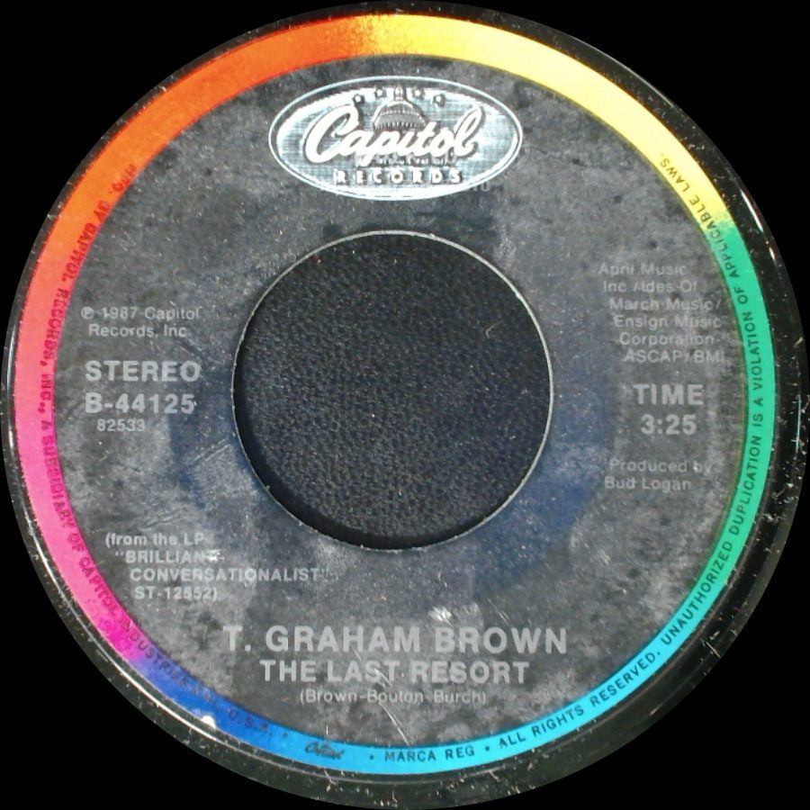 T. Graham Brown - Sittin' On The Dock Of The Bay / The Last Resort side B