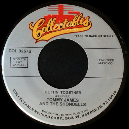 Tommy James And The Shondells - Mirage / Gettin' Together side B