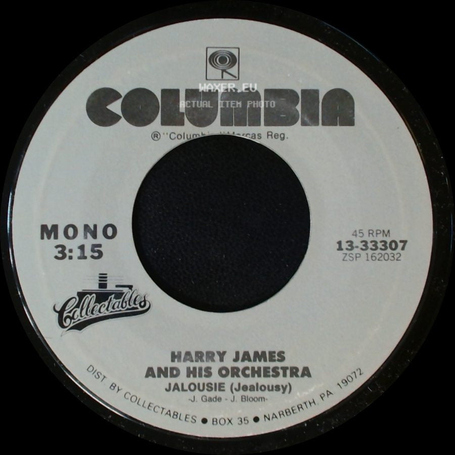 Harry James And His Orchestra - Cherry / Jalousie (Jealousy) side B