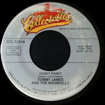 Tommy James And The Shondells - Hanky Panky / It's Only Love side A