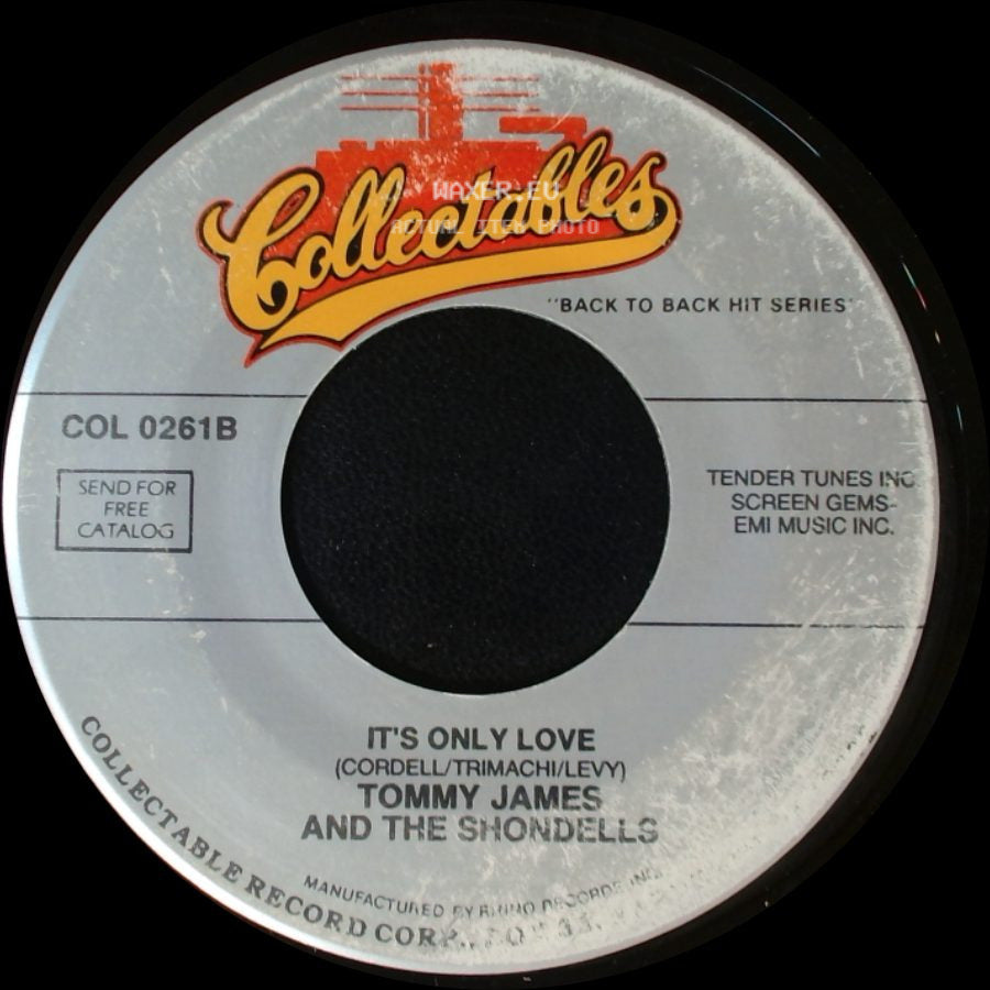 Tommy James And The Shondells - Hanky Panky / It's Only Love side B