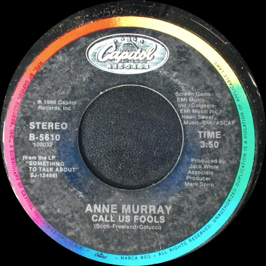 Anne Murray - My Life's A Dance / Call Us Fools side B