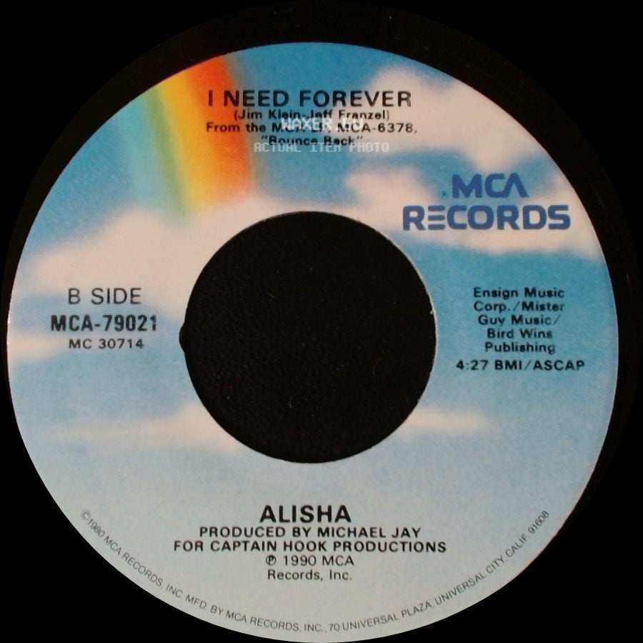 Alisha - Bounce Back / I Need Forever side B